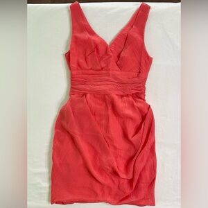 Yoana Baraschi for Anthropologie Elegant Coral Sleeveless Dress Size 4